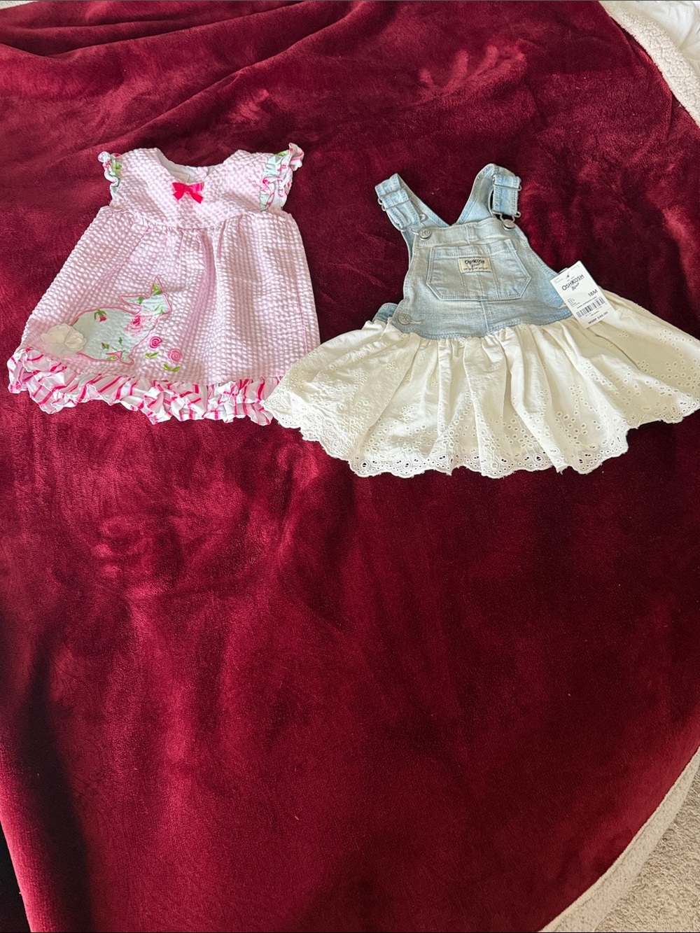 Two adorable summer dresses for baby girl!  See all photos.